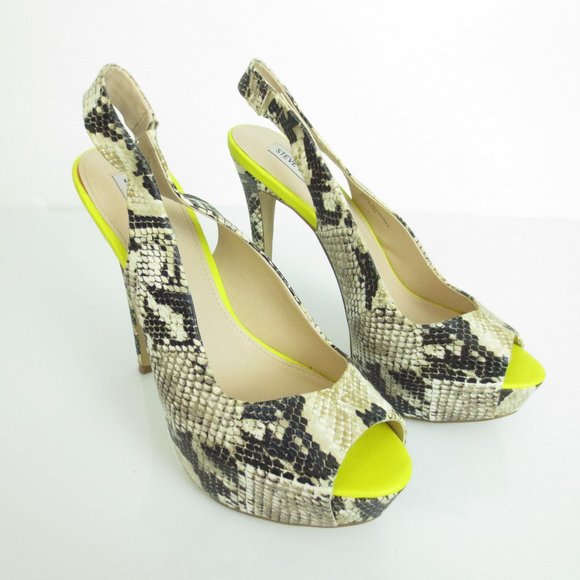 Steve Madden Shoes - Steve Madden Adin Snakeskin Leather Platforms Shoe